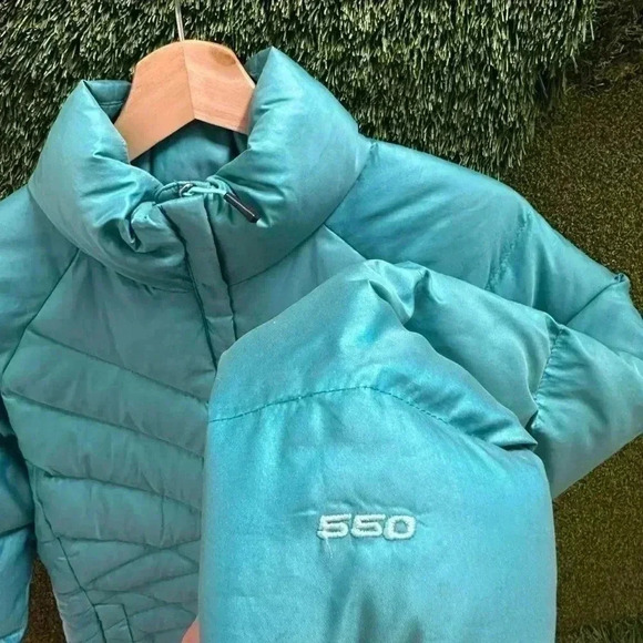 The North Face  550 Blue Puffer Jacket Medium - Picture 6 of 6